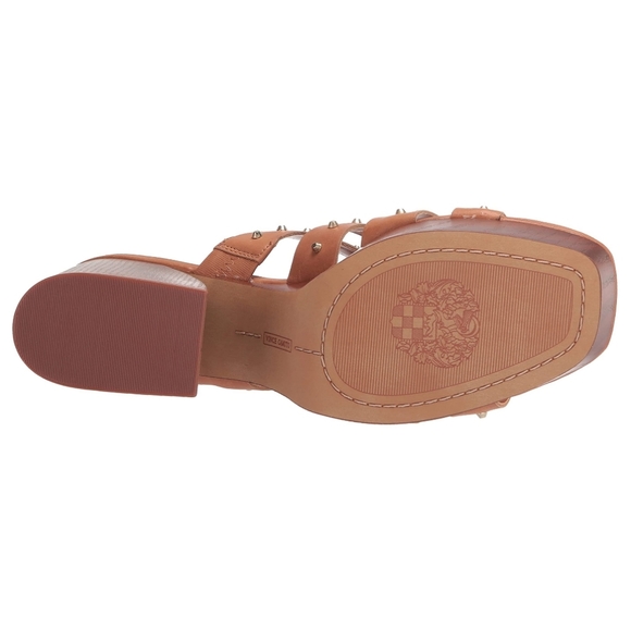 Vince Camuto Charmie Heeled Studded Platform Sandal in Himalayan Tan 7.5 - Picture 5 of 6